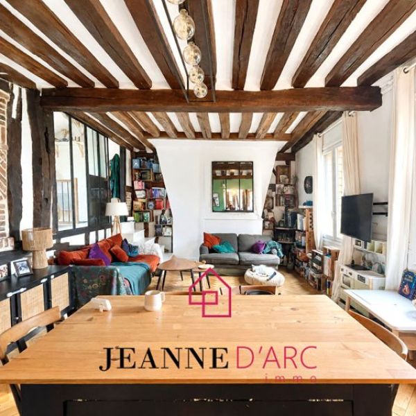 ROUEN - QUARTIER BEAUX ARTS - APPARTEMENT T2bis /T3 - AVEC JARDIN PRIVATIF - COUP DE COEUR